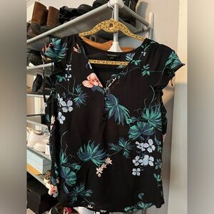 Silky floral top